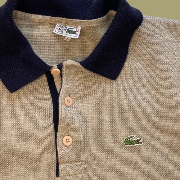 SOLD| Lacoste Knit Wool Sweater - Picture 2 of 4